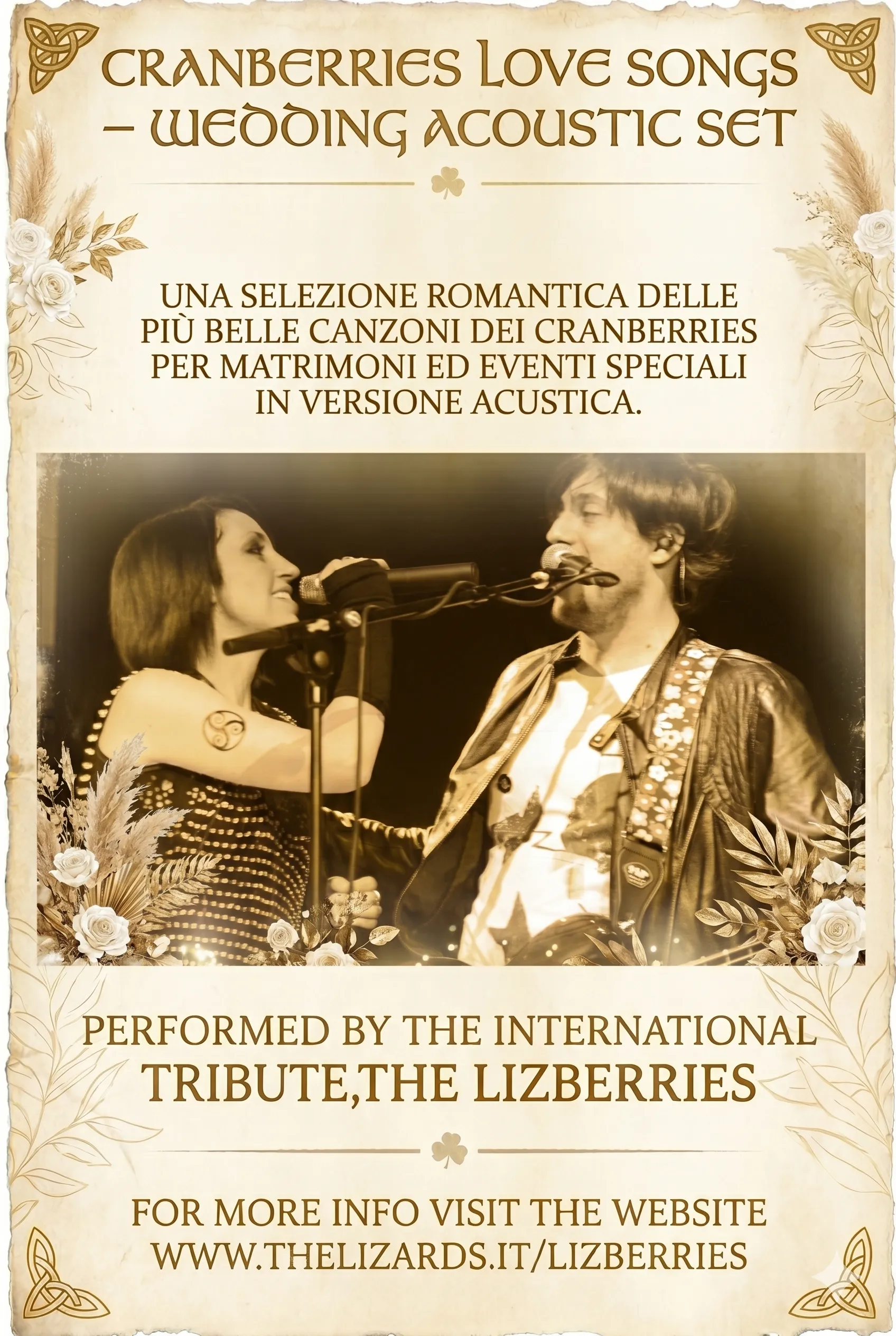 Lizberries live al matrimonio irish: 16 giugno